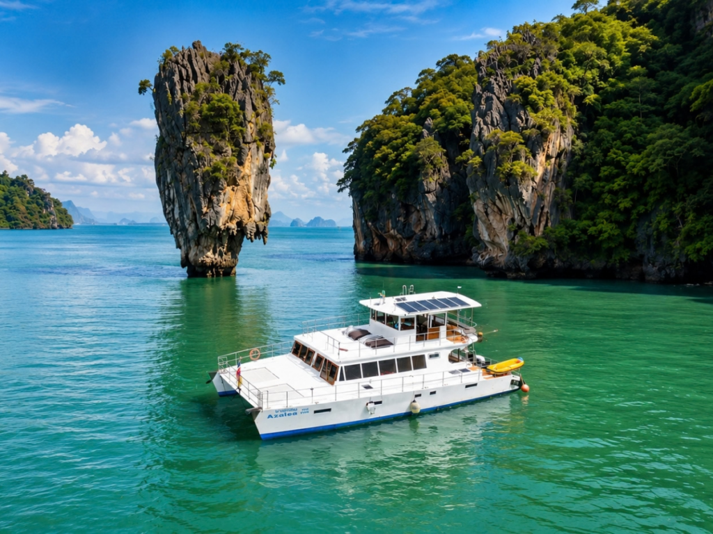 ทัวร์เกาะเจมส์บอนด์แบบชิลๆ ด้วยเรือคาตามารัน